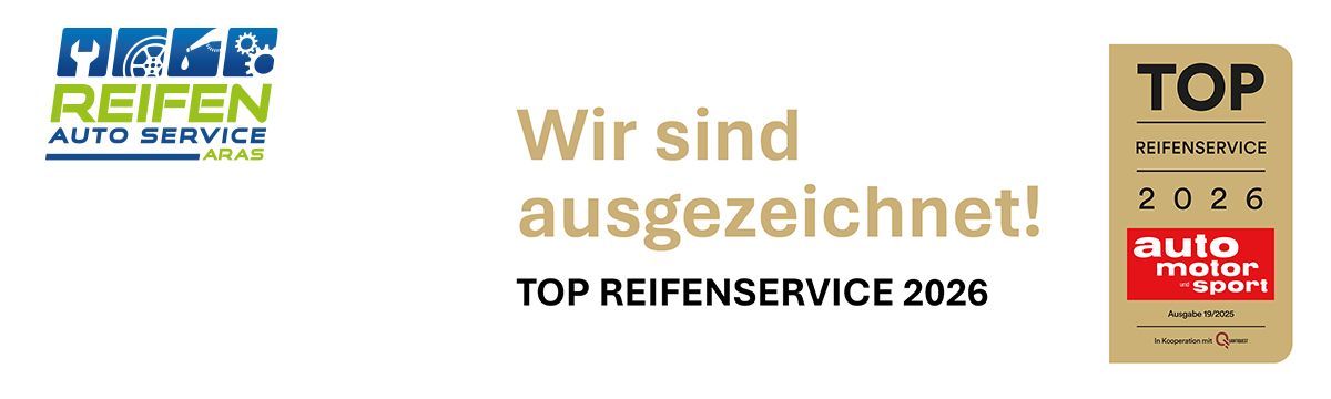 Autoservice Kassel wurde von auto motor sport als Top Reifenservice ausgezeichnet!